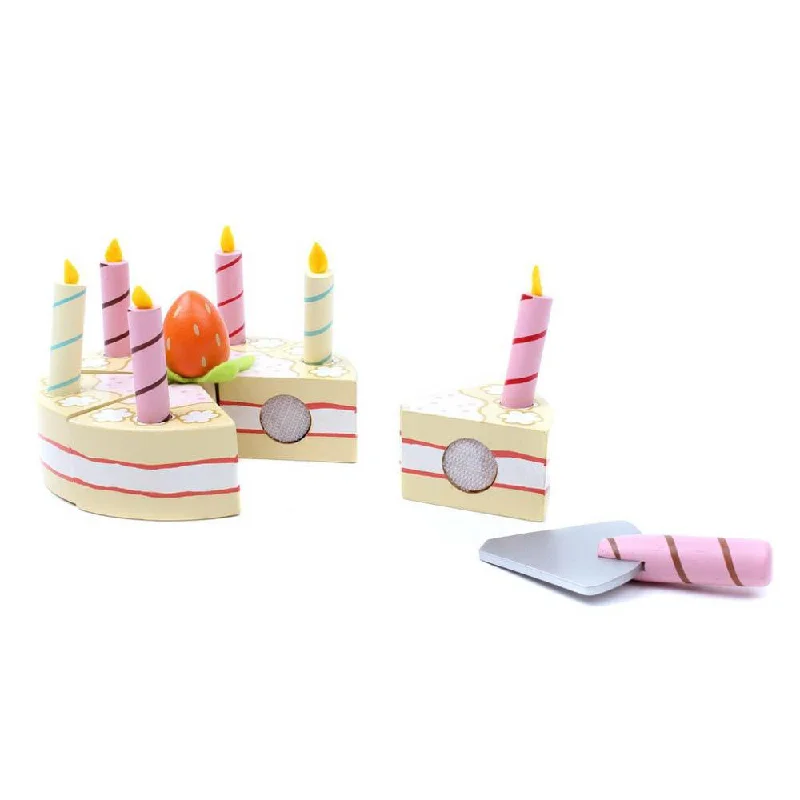 Le Toy Van Honeybake vanilla wooden birthday cake