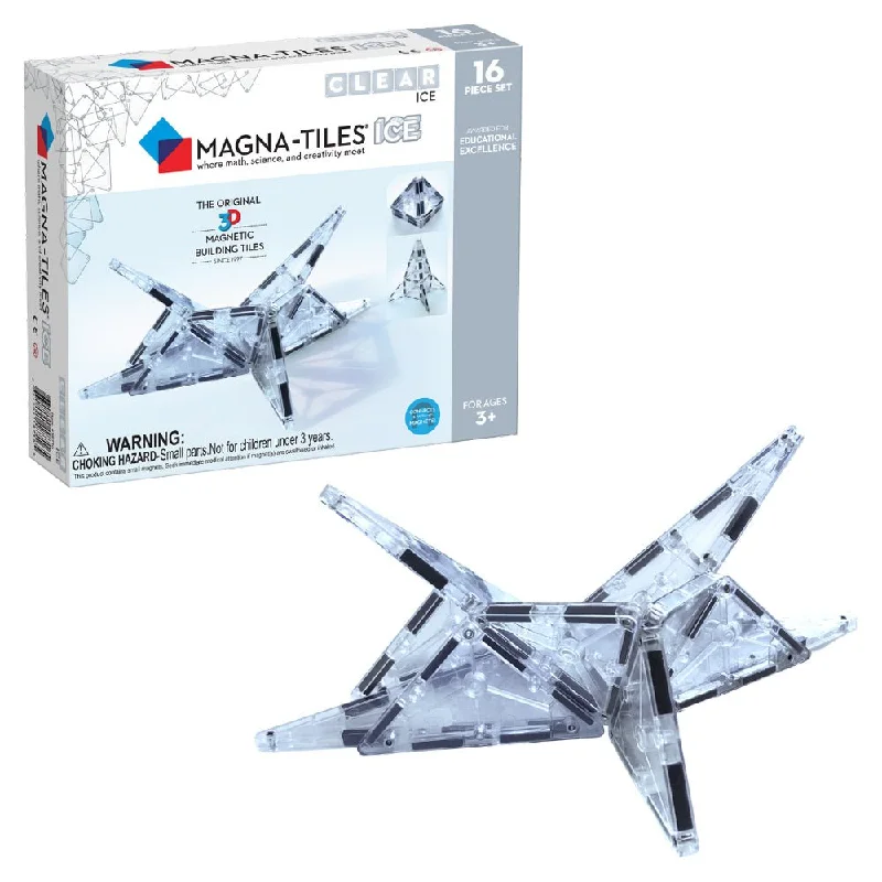 MAGNA-TILES ICE 16-Piece Set, The ORIGINAL Magnetic Building Brand