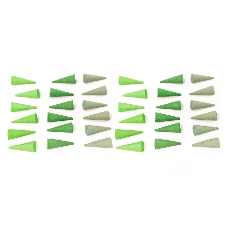 Mandala Small Green Cones Set