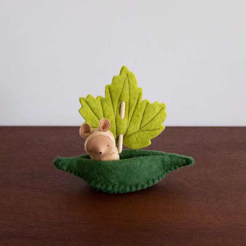 NEW Wool Felt: Leaf Boat