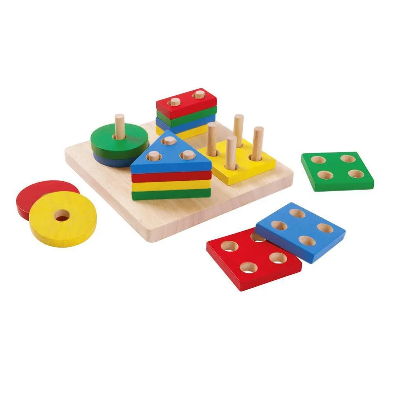 Plan Toys geometric sorting board