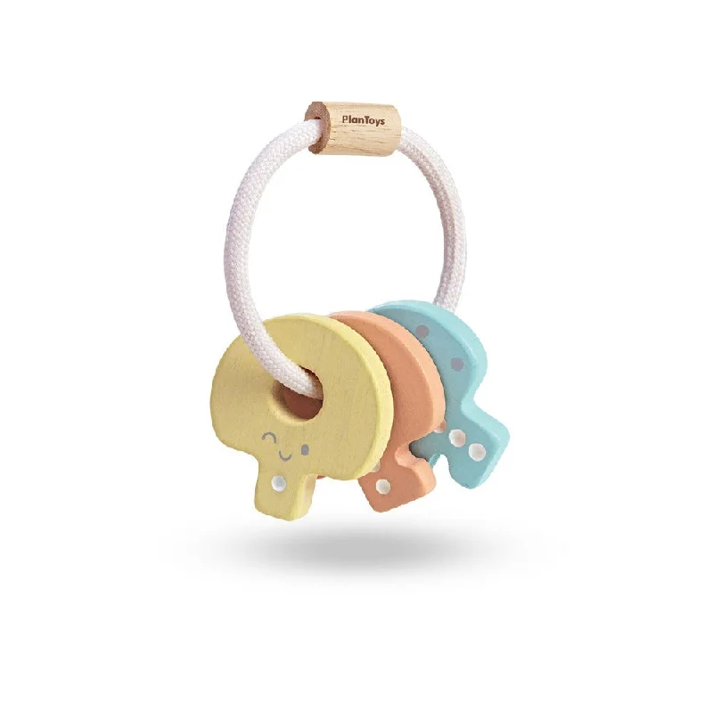 Plan Toys pastel key rattle