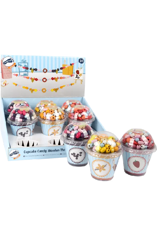 Threading Beads Candy Cupcakes