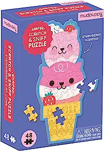 Strawberry Cat Cone 48 Piece Puzzle