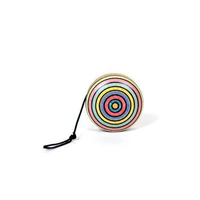 striped wooden yoyo