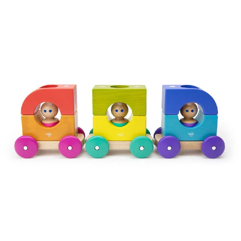 Wooden Magnetic Rainbow Tram
