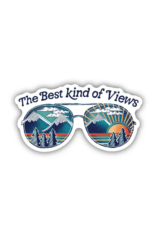 The Best Kind Of Views Nature Sunglasses Sticker