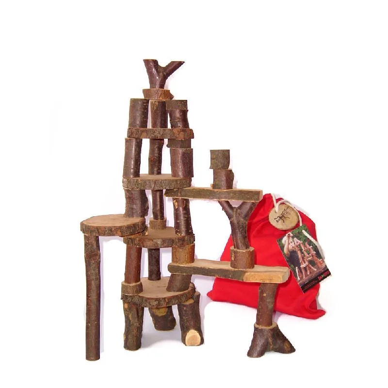 tree blocks large building set
