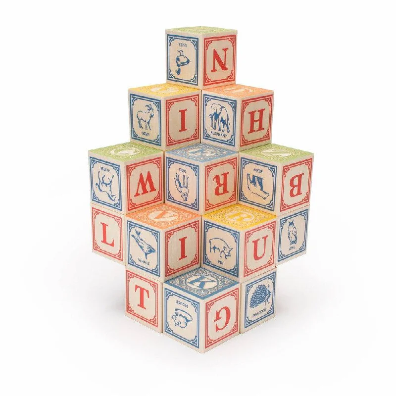 Classic Wooden Alphabet Blocks