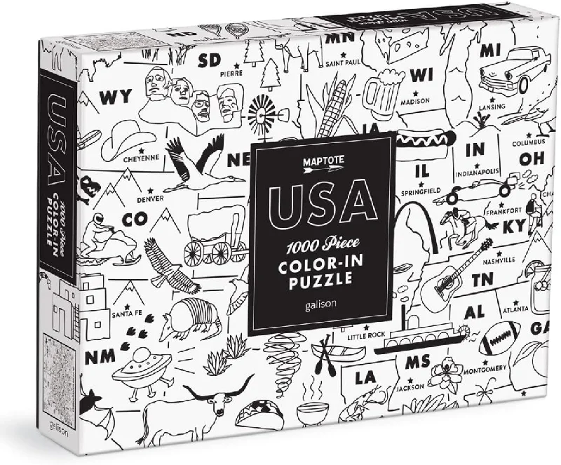 USA Color-In 1000 Piece Puzzle