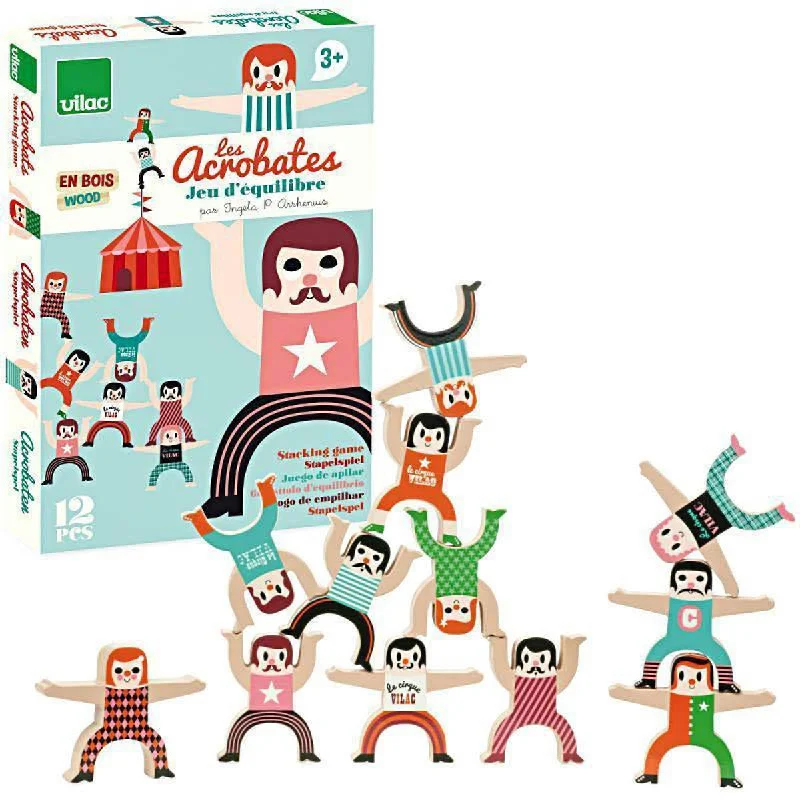 Vilac acrobat stacking toy