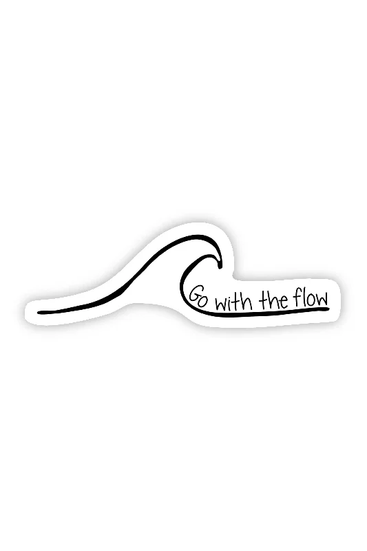 Wave Go With The Flow Sticker