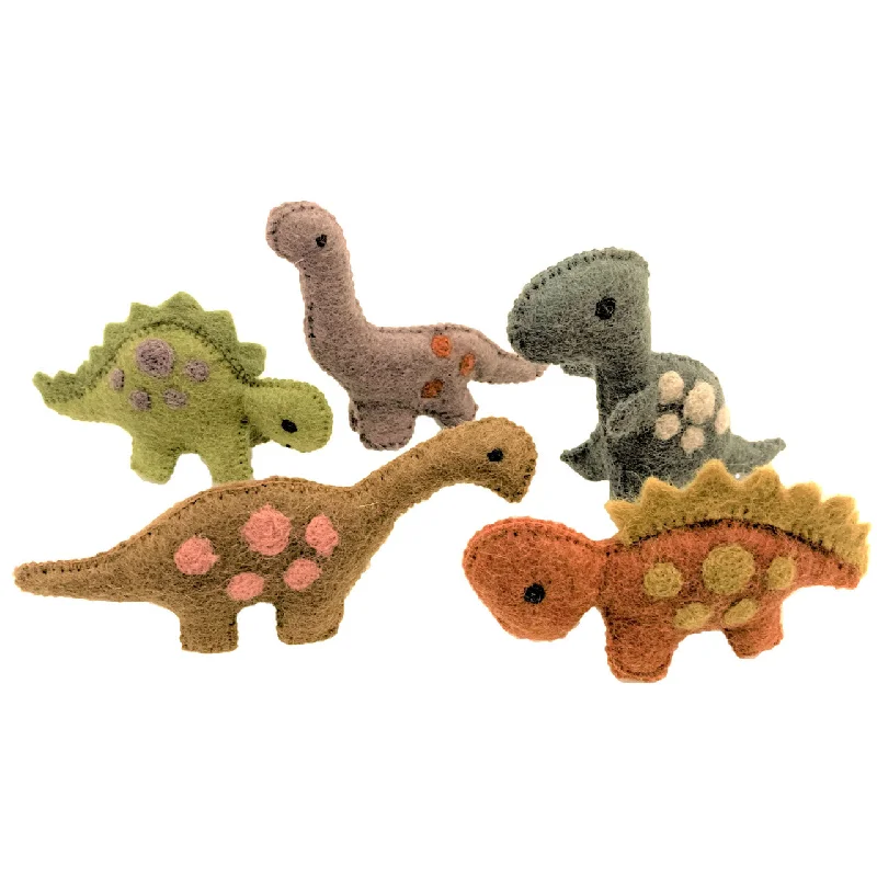 Wool Felt Dinosaur Play Set