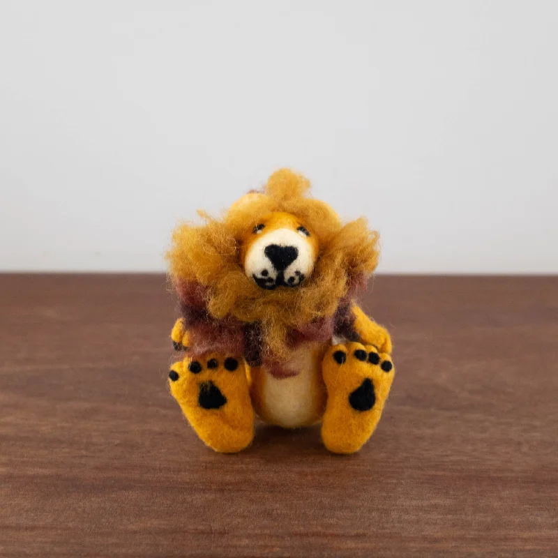 Wool Felt Lion Doll