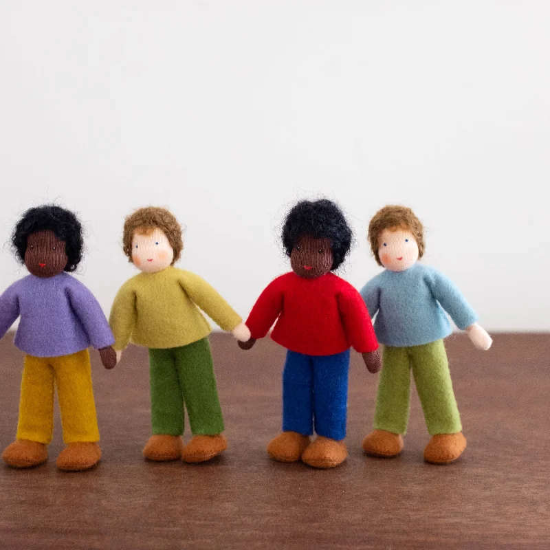 Wool Felt: Older Brother Doll House Dolls