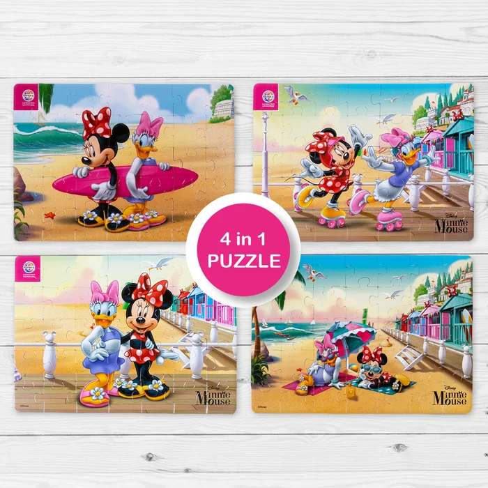 Disney Minnie Mouse 4 in 1 jigsaw puzzle for Kids