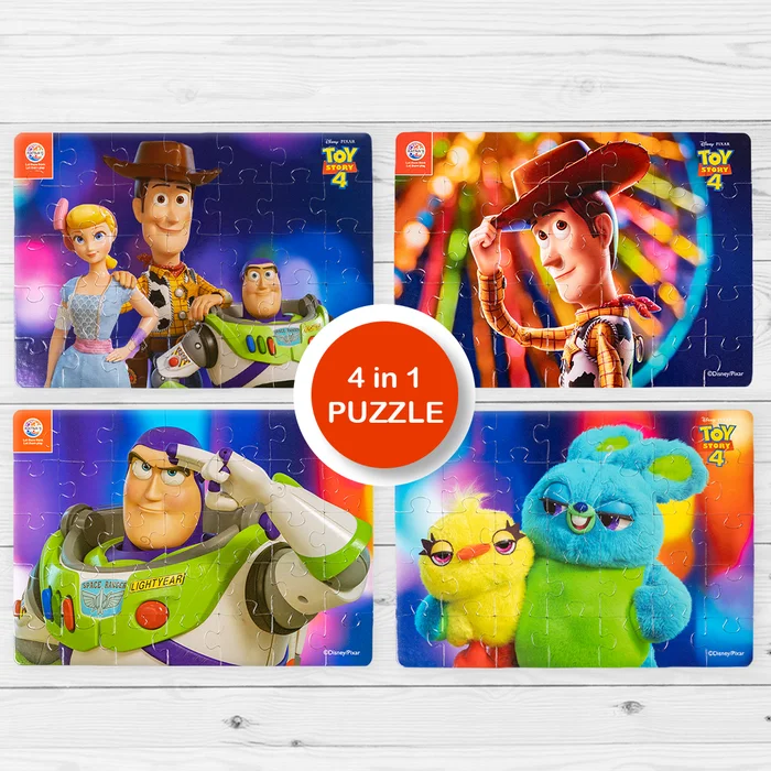 Disney Pixar Toy Story 4 in 1 jigsaw puzzle for Kids