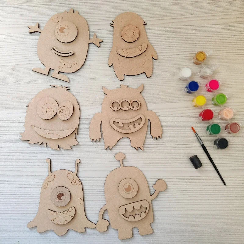 DIY Fridge Magnets Kit | Monster Color Art Kit