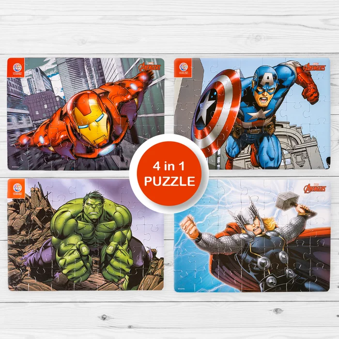 Marvel Avengers Solo 4 in 1 jigsaw puzzle for kids